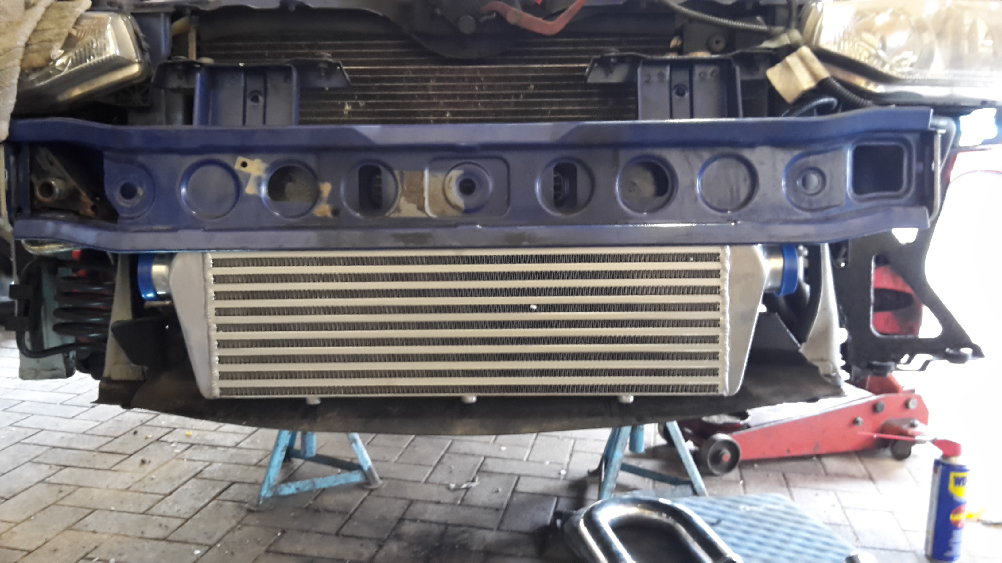 Alfa Romeo 156 2,4 JTD 10V FMIC Umbau Mit LLK und Verrohrung + BMC Luftfilter