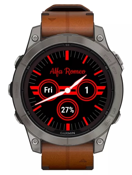 Alfa Romeo Watchface Garmin 260x260