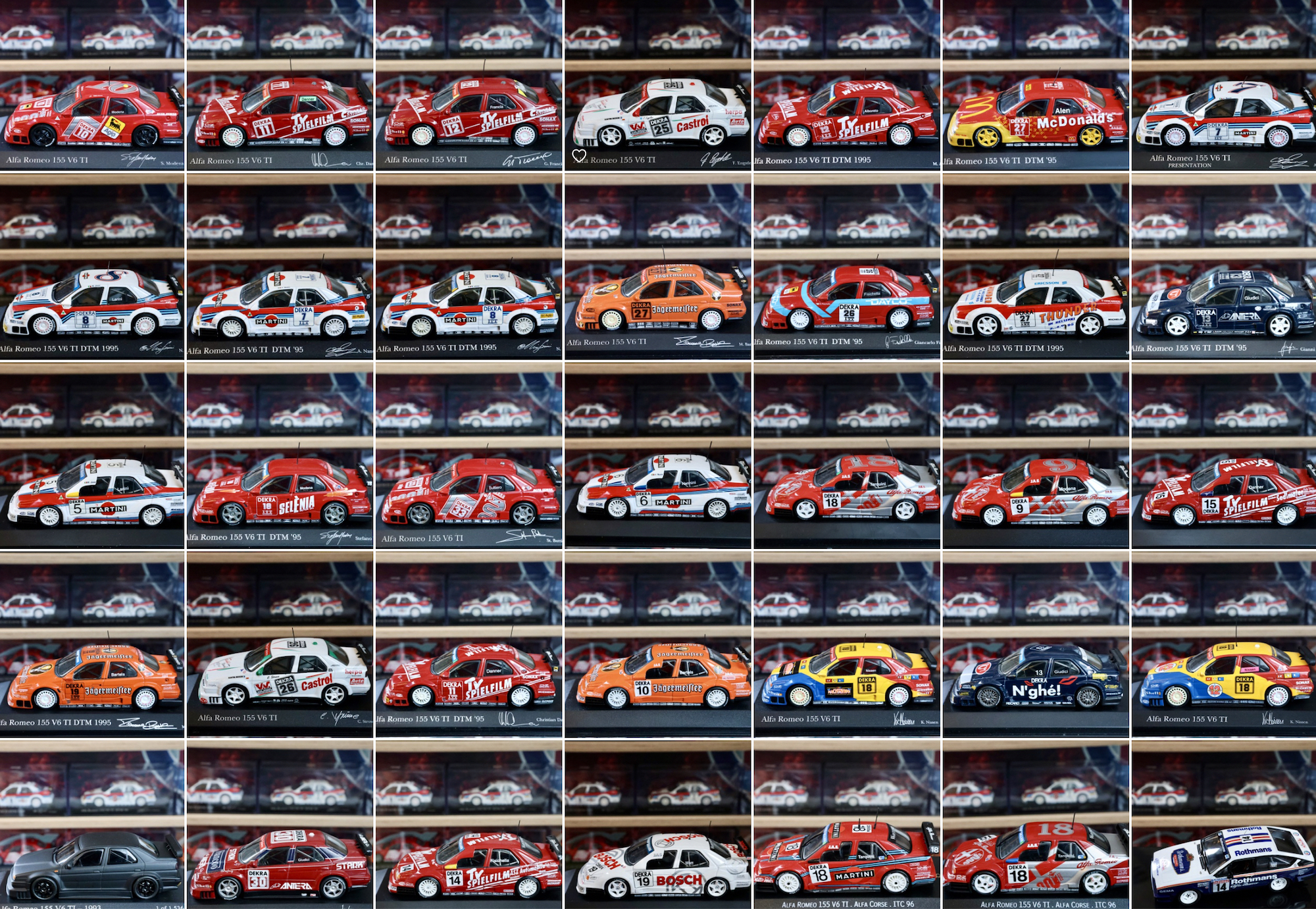 Alfa Romeo 155 V6 Ti   DTM 1995 - 1996 1:43 Minichamps Übersicht
