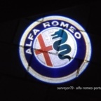 Alfa-Logo-Projektion