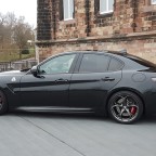 Giulia Quadrifoglio mit Eibach Federn