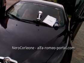 Der Alfa Romeo GT - Siegerauto  der Gleichmäßigkeitsrally