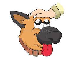 Streicheln Sie Die Hundeillustration Vektor Abbildung - Illustration von  hund, pflegen: 76543396
